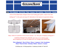 Tablet Screenshot of ceilinglink.com
